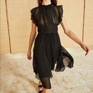 Ulla Johnson Jules Dress in Noir